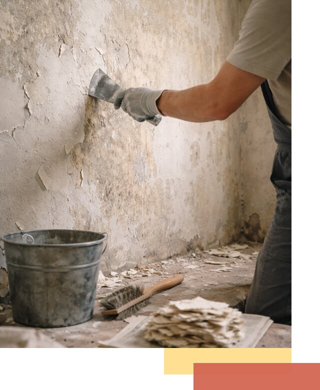 Удаление старой краски со стен в Ивантеевке качественно и быстро