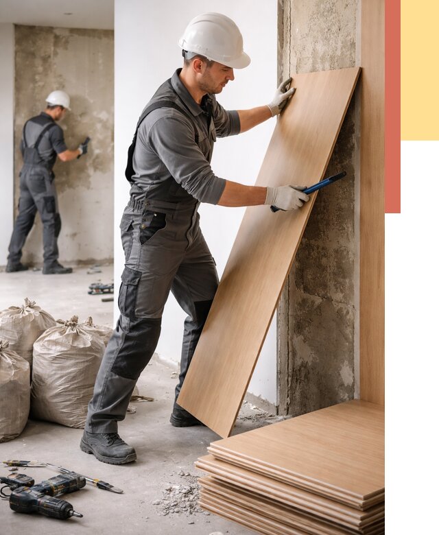 Демонтаж стеновых панелей в Ивантеевке от 3600 руб. за м² быстро и недорого | ОТДЕЛОЧНИК-Внт