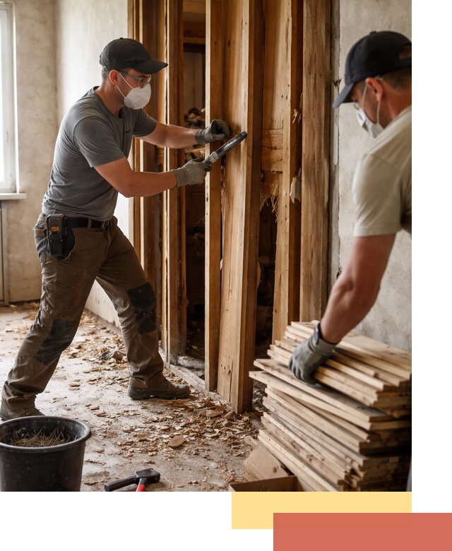 Демонтаж деревянных перегородок в Ивантеевке быстро и аккуратно