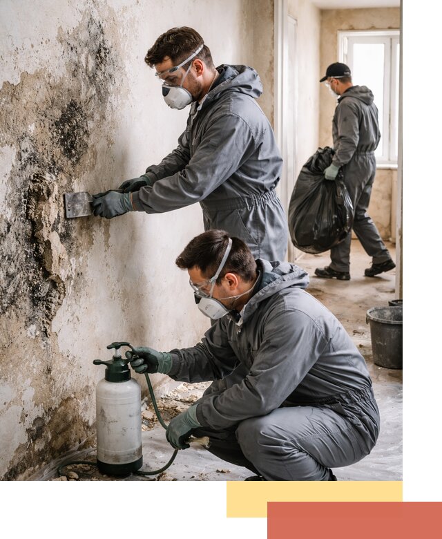 Удаление плесени со стен профессионально в Ивантеевке