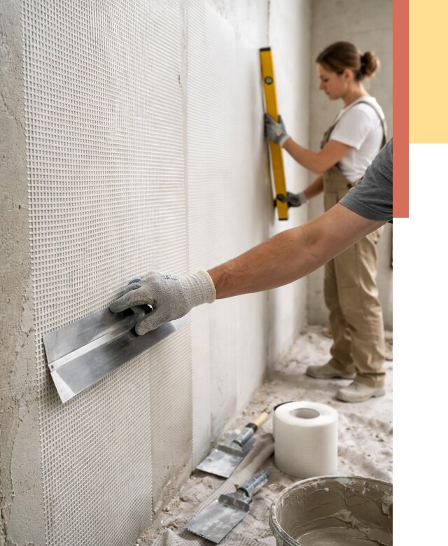 Армирование стен стеклосеткой в Ивантеевке от 3292 руб. под ключ | ОТДЕЛОЧНИК-Внт