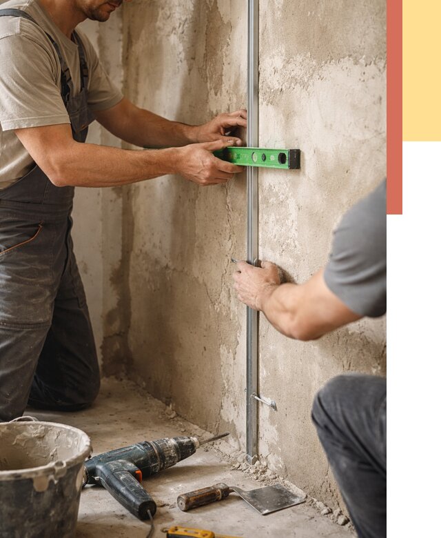 Установка штукатурных маяков в Ивантеевке от 7201 руб. — быстро и недорого | ОТДЕЛОЧНИК-Внт