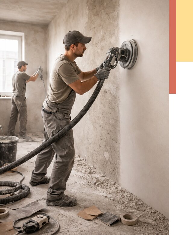 Шлифовка стен в Ивантеевке от 1234 руб/м2 — быстро и недорого | ОТДЕЛОЧНИК-Внт