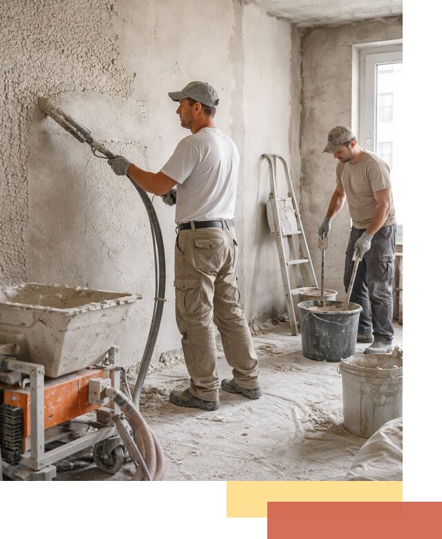 Машинная штукатурка стен в Ивантеевке — быстро и качественно