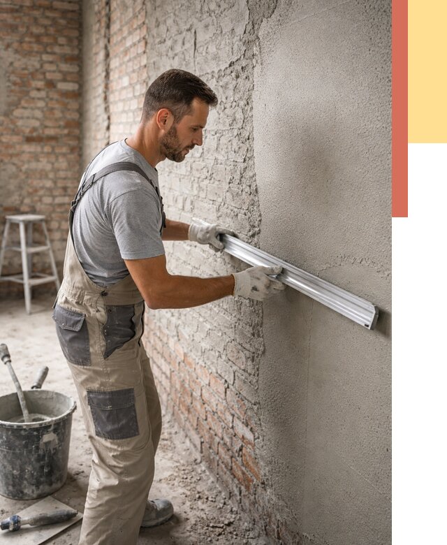 Штукатурка кирпичных стен в Ивантеевке от 4629 руб/м2 — быстро и недорого | ОТДЕЛОЧНИК-Внт