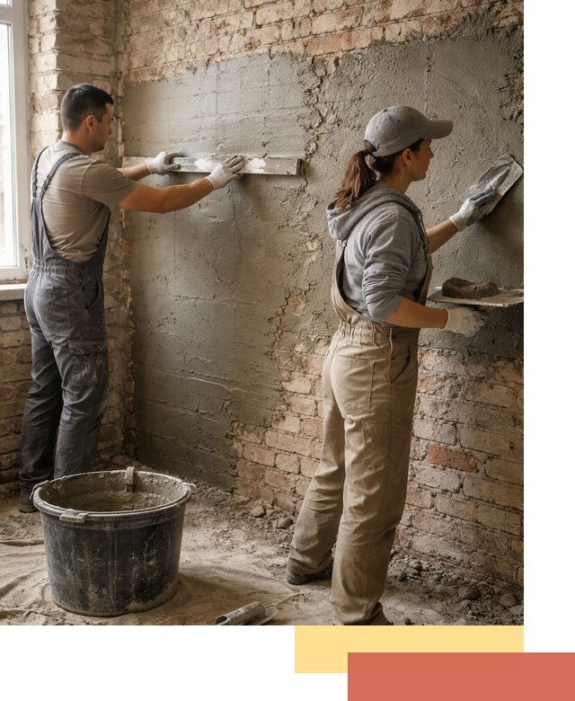 Штукатурка кирпичных стен в Ивантеевке — качественно и надежно