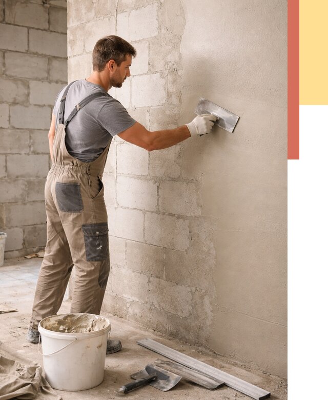 Штукатурка стен из газобетона в Ивантеевке от 2160 руб./м2 — быстро и недорого | ОТДЕЛОЧНИК-Внт