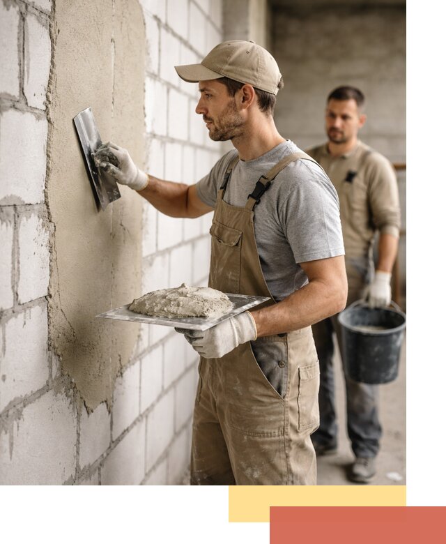 Штукатурка стен из газобетона в Ивантеевке под ключ