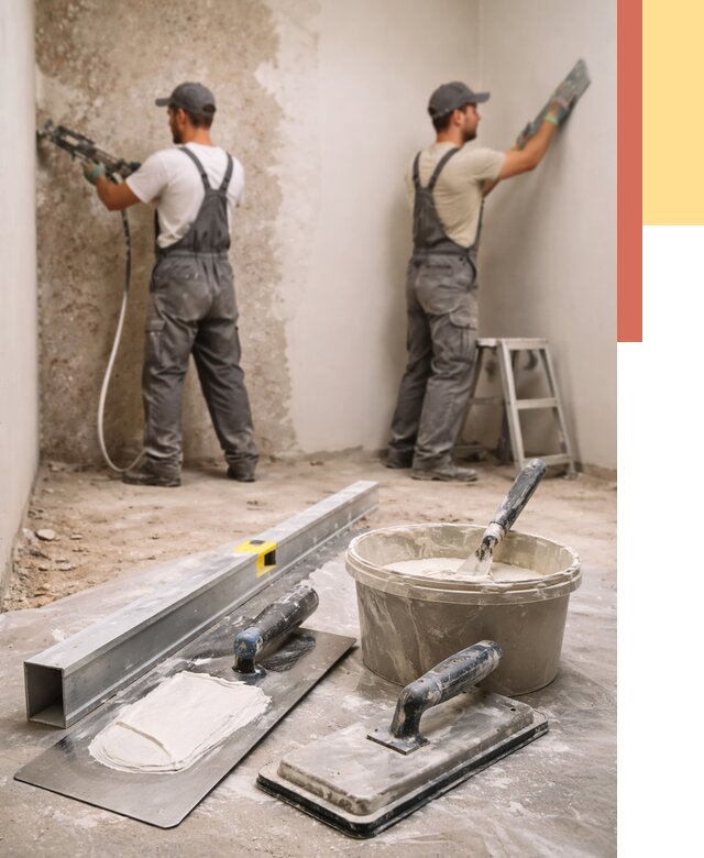 Штукатурка стен под обои в Ивантеевке от 4629 руб./м2 — выравнивание под обои | ОТДЕЛОЧНИК-Внт