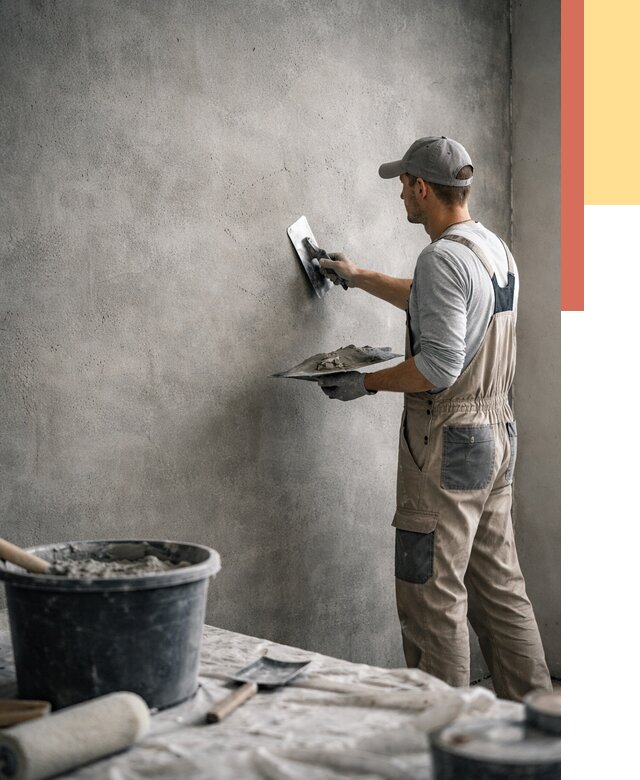 Декоративная штукатурка под бетон в Ивантеевке от 2572 руб./м² — нанесение под ключ | ОТДЕЛОЧНИК-Внт