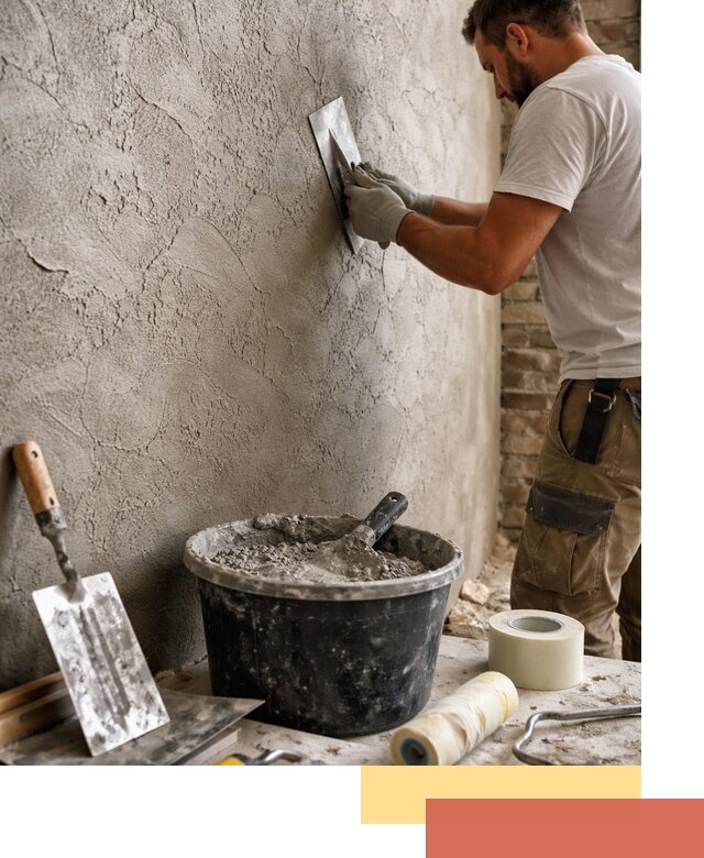 Декоративная штукатурка лофт в Ивантеевке — отделка стен и потолков