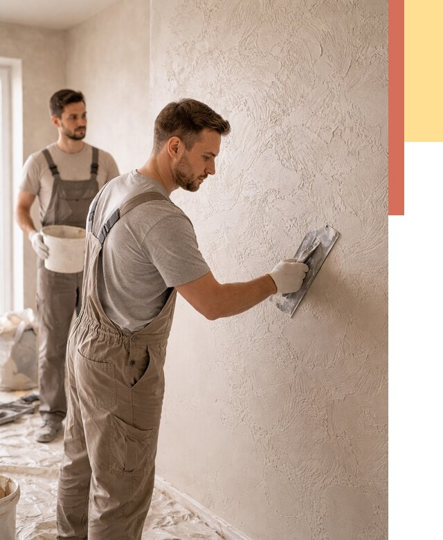 Фактурная штукатурка стен в Ивантеевке от 4321 руб./м² — заказать под ключ | ОТДЕЛОЧНИК-Внт