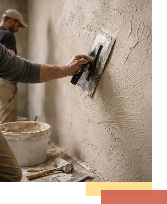 Фактурная штукатурка стен в Ивантеевке — монтаж, отделка, реставрация