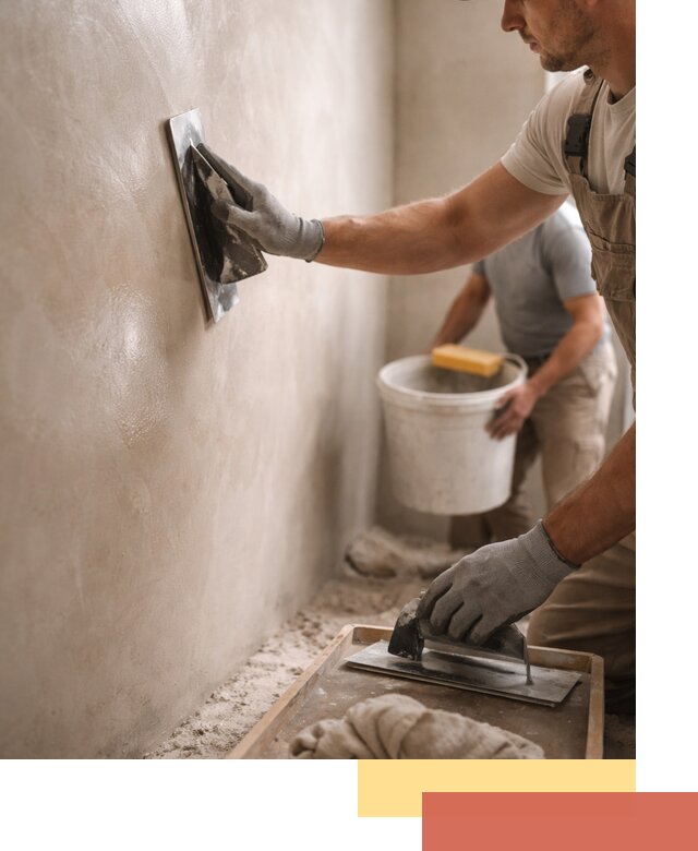 Нанесение марокканской штукатурки таделакт в Ивантеевке