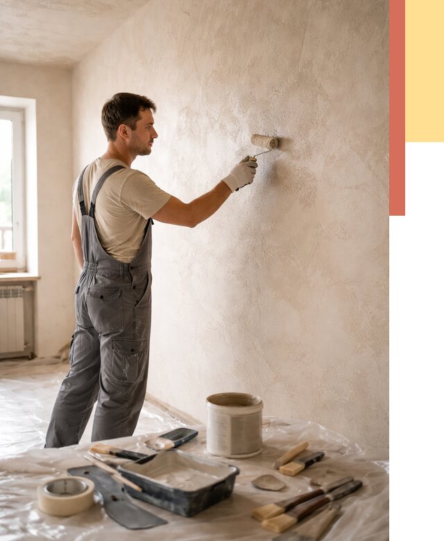 Нанесение лессирующей краски по декоративке в Ивантеевке от 1800 руб. | ОТДЕЛОЧНИК-Внт