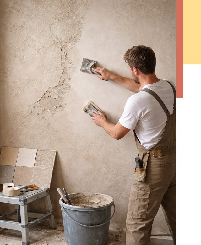 Ремонт декоративной штукатурки в Ивантеевке от 4629 руб. под ключ | ОТДЕЛОЧНИК-Внт