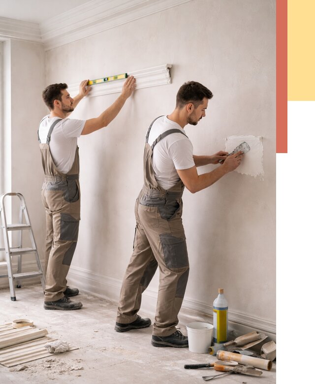 Монтаж лепнины на стены в Ивантеевке от 4629 руб. — недорого, быстро | ОТДЕЛОЧНИК-Внт