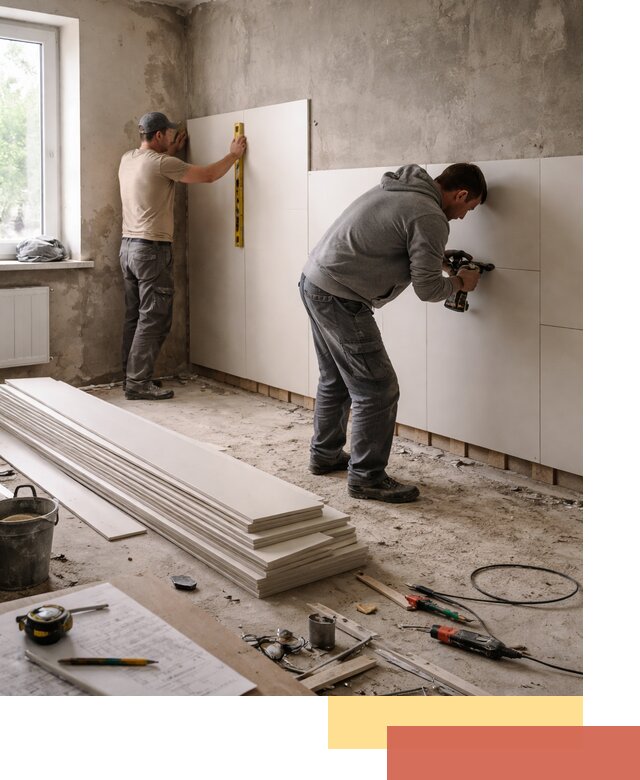 Монтаж ПВХ панелей на стены в Ивантеевке качественно и быстро