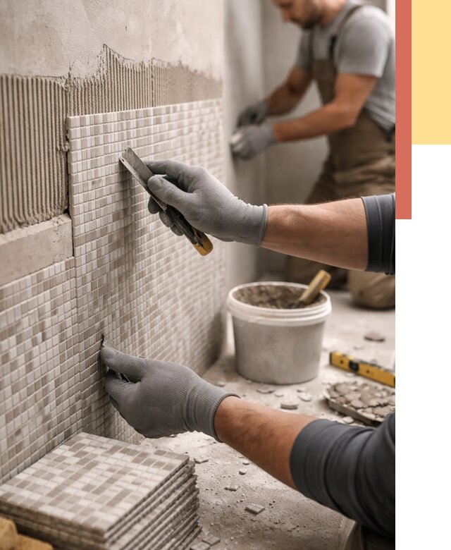 Облицовка стен мозаикой в Ивантеевке от 3292 руб/м2 — укладка мозаики на стены | ОТДЕЛОЧНИК-Внт