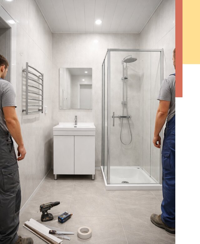 Отделка ванной комнаты панелями ПВХ в Ивантеевке от 4629 руб. за м2 | ОТДЕЛОЧНИК-Внт