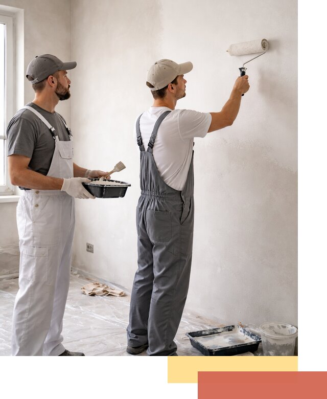 Покраска стен водоэмульсионной краской в Ивантеевке