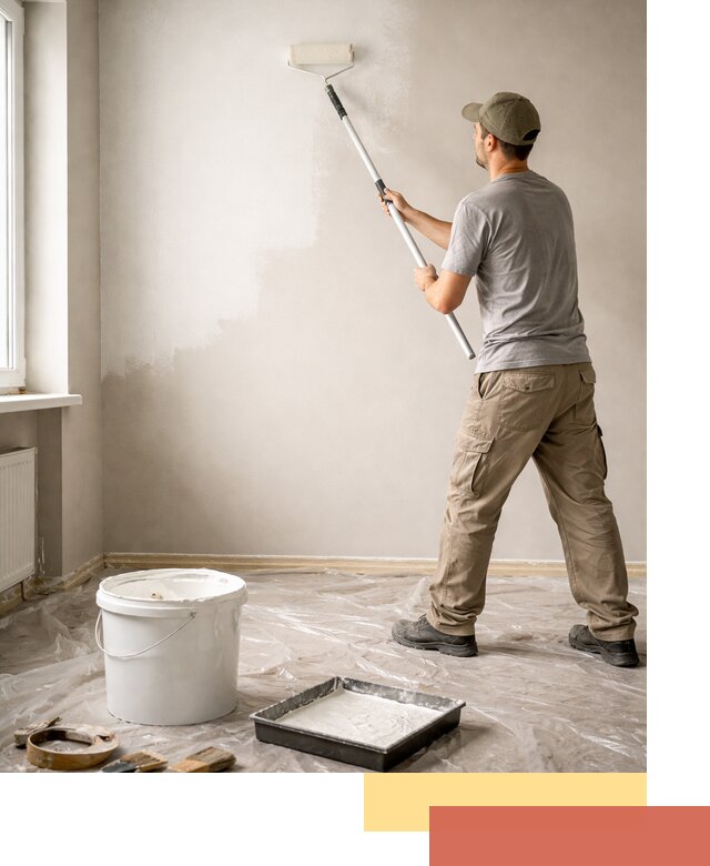 Покраска стен латексной краской в Ивантеевке качественно и быстро