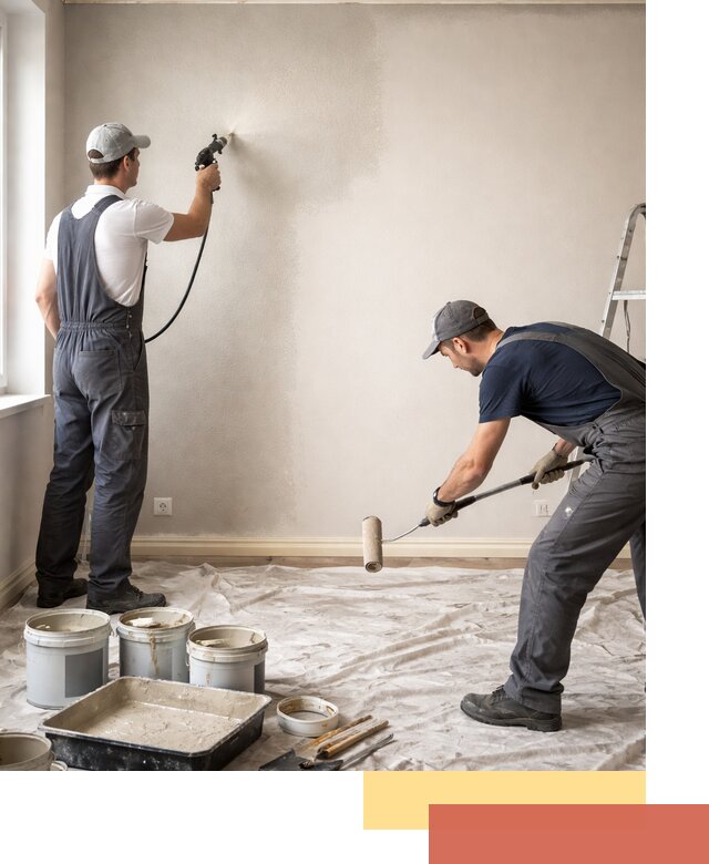 Покраска стен моющейся краской и защита поверхностей в Ивантеевке