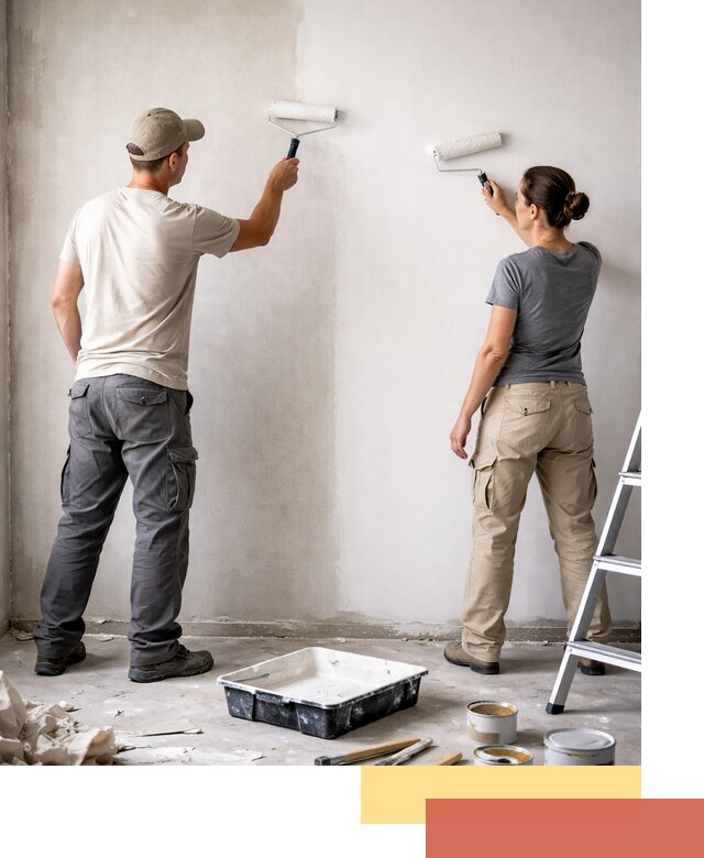 Окраска стен по стеклохолсту в Ивантеевке качественно и долговечно