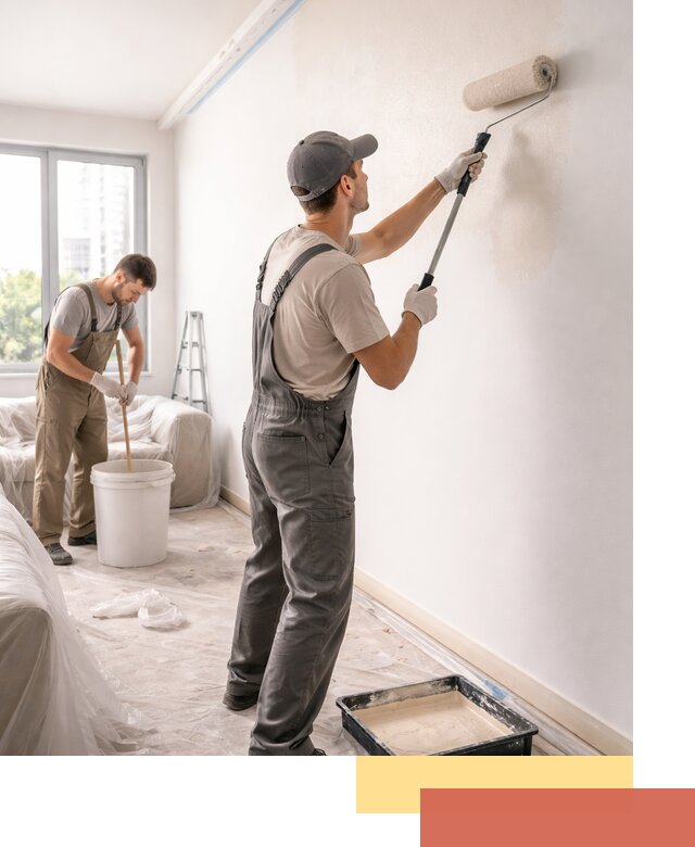 Покраска стен в офисе в Ивантеевке — быстрый и качественный ремонт