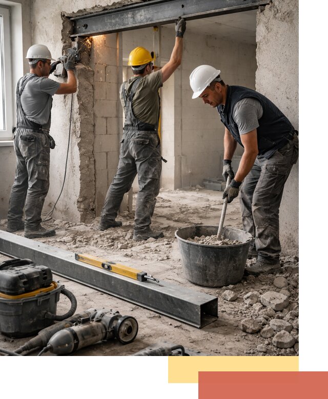 Создание проемов в стенах и несущих конструкциях в Ивантеевке