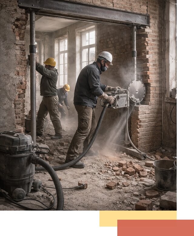 Прорезка проема в стене под дверной или оконный проем в Ивантеевке