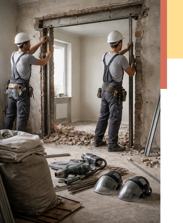 Расширение дверного проема в Ивантеевке от 12859 руб. под ключ | ОТДЕЛОЧНИК-Внт