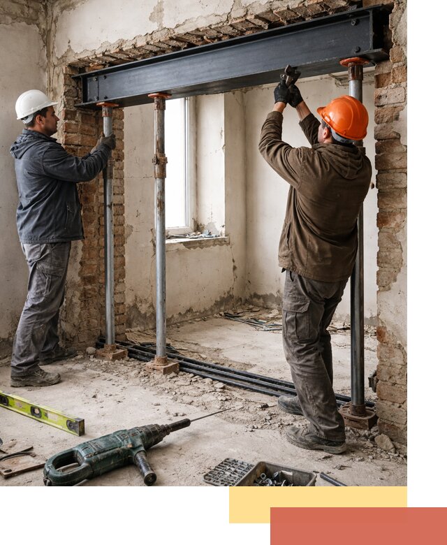 Усиление проема в стене в Ивантеевке для расширения и безопасности