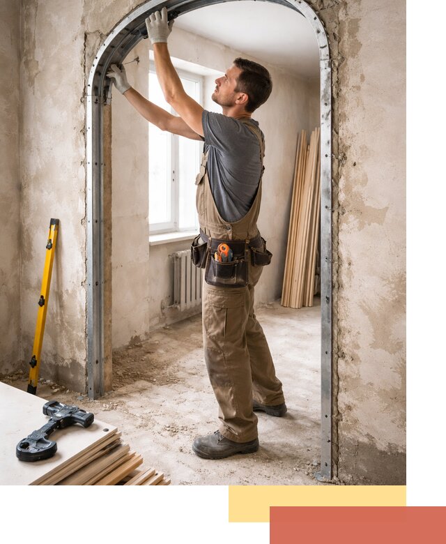 Устройство арочного проема в Ивантеевке под ключ