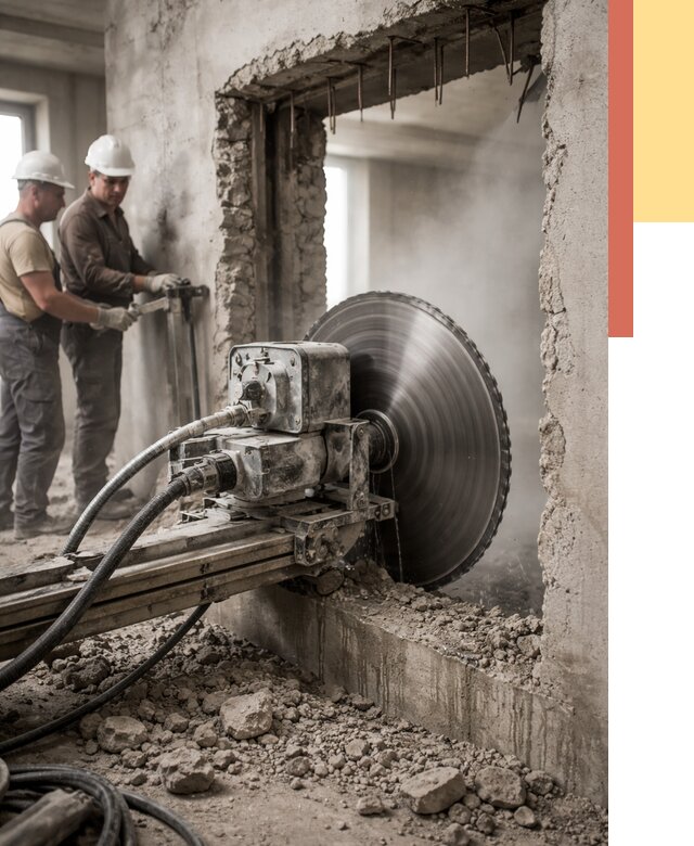 Алмазная резка проемов в Ивантеевке от 4629 руб. быстро и недорого | ОТДЕЛОЧНИК-Внт