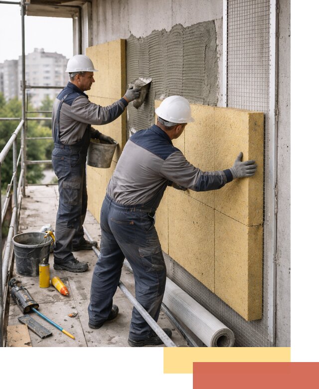Утепление стен зданий и домов в Ивантеевке качественно и надежно
