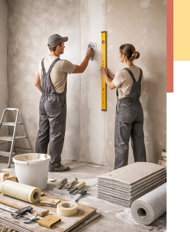 Отделка стен в Ивантеевке от 1543 руб/м² — недорого, быстро, под ключ | ОТДЕЛОЧНИК-Внт