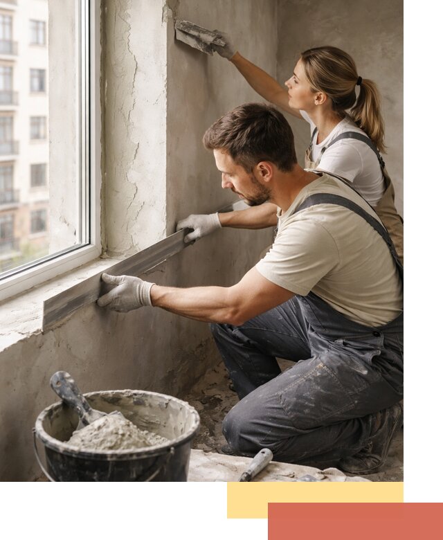 Штукатурка откосов дверей и окон профессионально в Ивантеевке