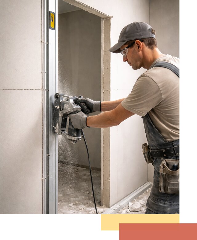 Устройство дверного проема в перегородке в Ивантеевке