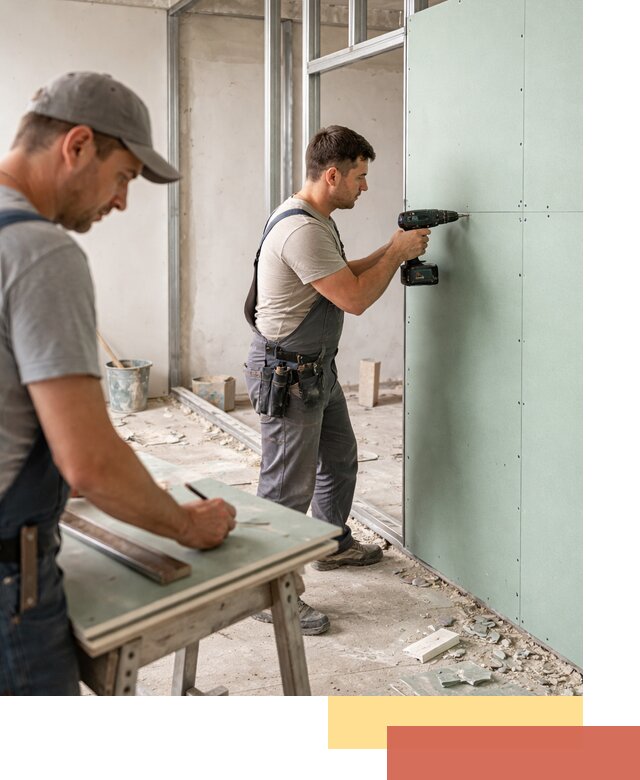 Перегородки из влагостойкого гипсокартона под ключ в Ивантеевке