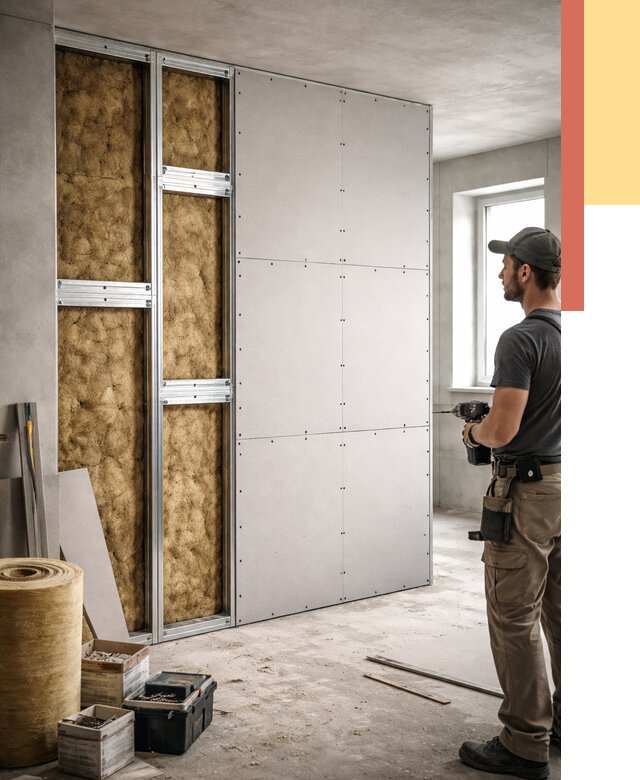 Усиленная перегородка под навеску в Ивантеевке от 13167 руб. — монтаж под ключ | ОТДЕЛОЧНИК-Внт