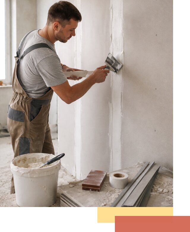 Шпаклевка перегородок из гипсокартона в Ивантеевке качественно и быстро