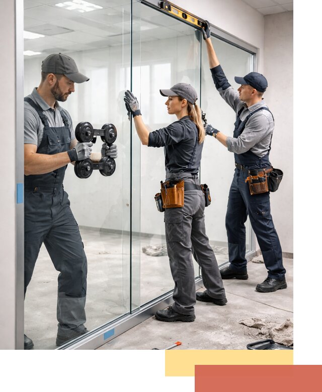 Профессиональный монтаж стеклянных перегородок в Ивантеевке