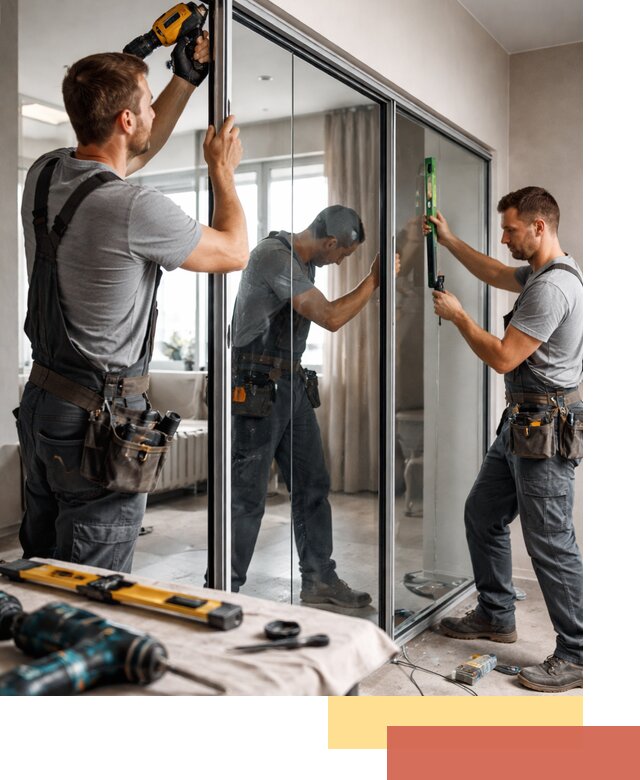 Каркасные стеклянные перегородки под ключ в Ивантеевке