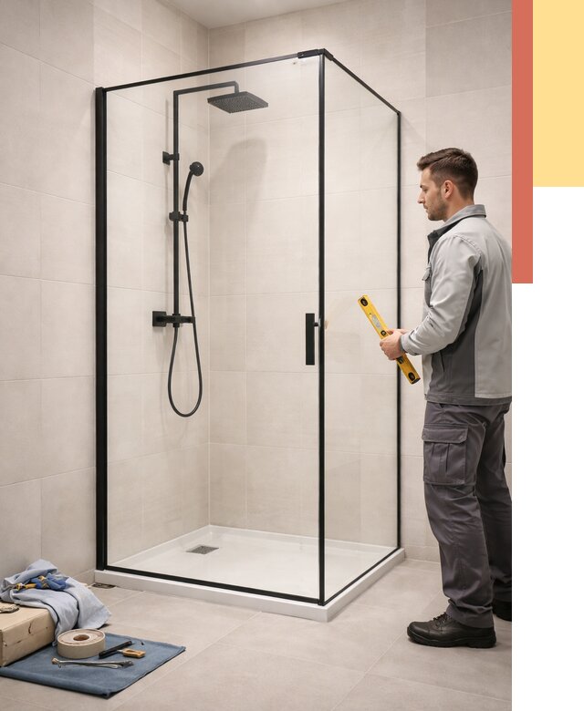 Стеклянные перегородки для душа в Ивантеевке от 12859 руб. | Монтаж под ключ — ОТДЕЛОЧНИК-Внт