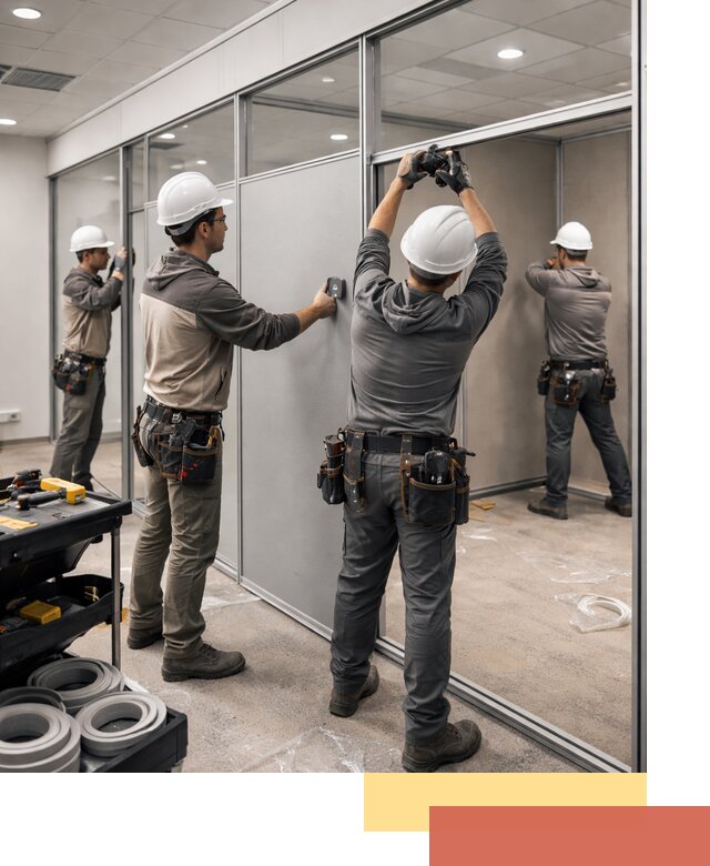 Мобильные офисные перегородки под ключ в Ивантеевке