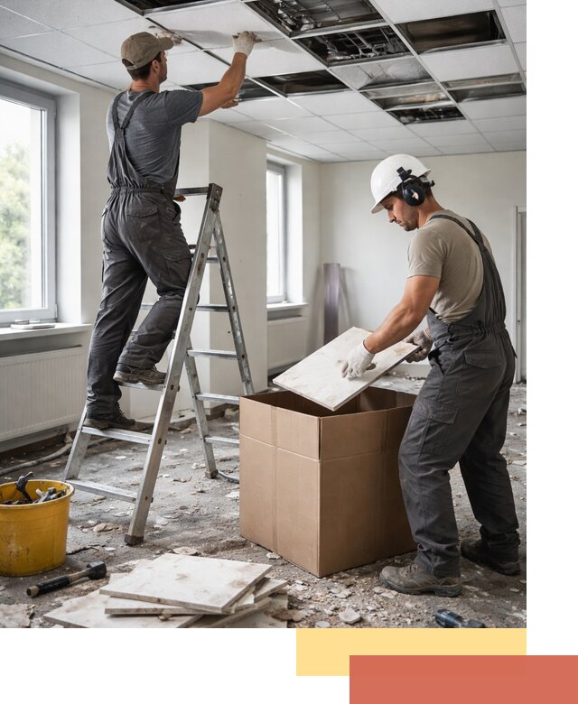 Демонтаж потолочной плитки в Ивантеевке быстро и аккуратно