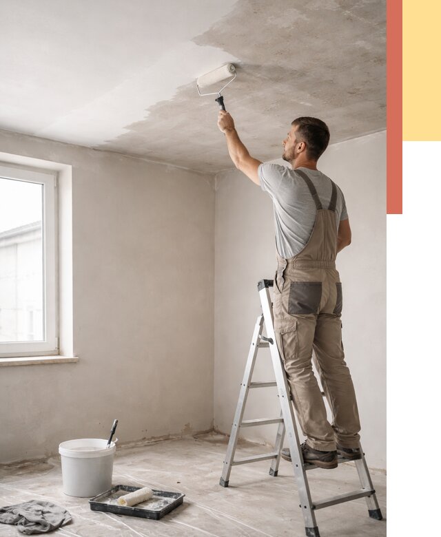 Грунтовка потолка в Ивантеевке от 2572 руб. — быстро и недорого | ОТДЕЛОЧНИК-Внт