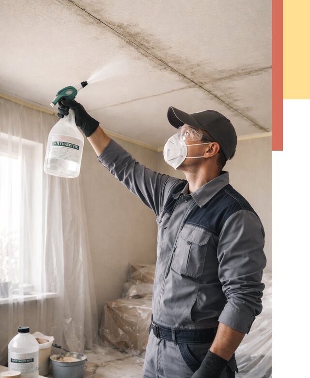 Антисептическая обработка потолка в Ивантеевке от 2572 руб. | ОТДЕЛОЧНИК-Внт