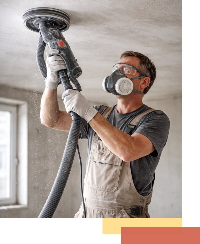 Шлифовка потолка в Ивантеевке — качественная подготовка под отделку